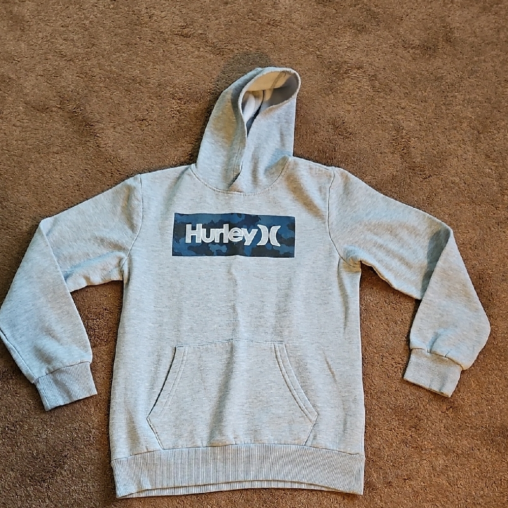 Hurley Light Gray Boy's Hoodie Size XL